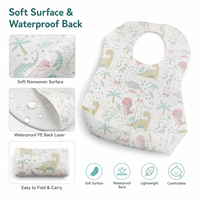 Bavoirs jetables imperméables robustes pour bébés, impression de logo personnalisée, OEM ODM, emballage extérieur entièrement personnalisable, MOQ 100