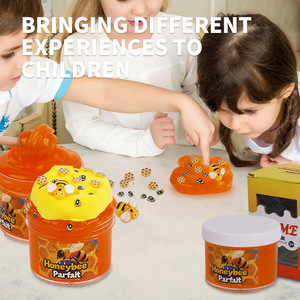 Cross-border Hot Sale <b>Slime</b> Bee Bullhead Glue Diy Crystal Mud <b>Toy</b> Sparkling Glue <b>Toy</b> Extrusion and Decompression <b>Toy</b> - Product Image 2