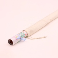 Clear Mahjong Mat Storage Tubes Sturdy Cotton Drawstring Bag Custom Size With Custom Logo Roll Bag Gift for Packing