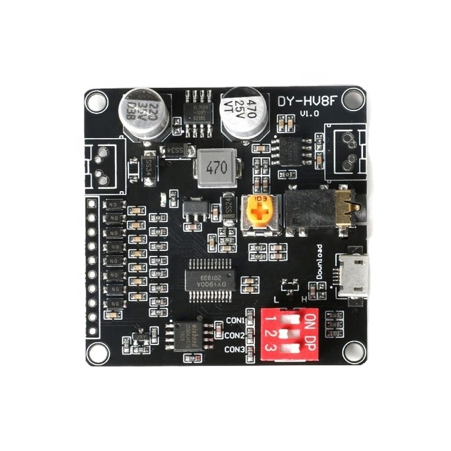 Voice Playback Module MP3 Music Player UART I/O Trigger Amplifier Board Module DY-HV8F