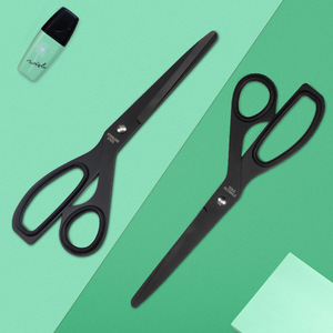 กรรไกรสำนักงานสแตนเลสสีดำขนาด 198 มม. สำหรับงานฝีมือ DIY ที่บ้าน - Product Image 2