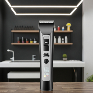 JZ 충전식 저소음 애완 동물 헤어 클리퍼 LCD 디스플레이가있는 고출력 무선 개 고양이 미용 트리머 애완 동물 면도기 - Product Image 1