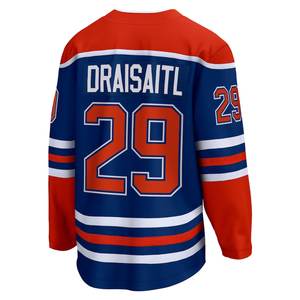 Jersey Hoki Es Jahitan Grosir 29 Draisaitl 97 McDavid 14 Ekholm Kualitas Tinggi - Product Image 4