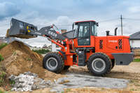 Everun ER28 Pala Gommata Compatta Articolata Mini da 2,8 Tonnellate con Scarico Frontale Idraulico Diesel per Agricoltura
