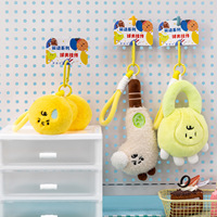 Peluche pendentif animal couineuse en coton PP et polyester, unisexe, 14 ans et plus, accessoire de sac en gros