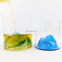 Plat de cristallisation en verre borosilicate personnalisable à fond plat, résistant à la chaleur, pour la préparation de cocktails et le service de fête