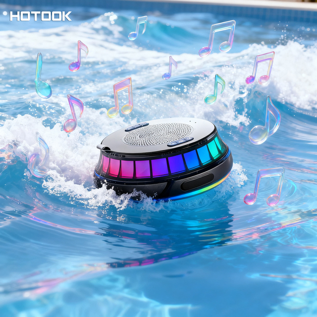 IPX7 Waterproof Stereo for Bluetooth Speakers 3D Powerful Vibration with Deep Bass Pool Floating Wireless Outdoor Accessories
