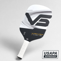 Raquette de pickleball T700 3K en fibre de carbone thermoformée, 16 mm, sans bordure, certifiée USAPA, testée, pour les tournois professionnels, pour la vente en gros