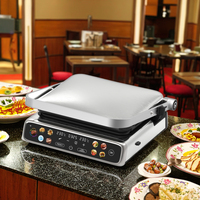 Grill de contact détachable Wi-Fi à double face, polyvalent, doté d'un côté de grillade professionnel et d'un côté plat polyvalent