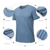 Maillot de sport avec Logo personnalisé en Polyester, coupe Slim, vêtements de sport à manches courtes, couche de Base vierge, chemise de Compression d'entraînement pour hommes, livraison directe