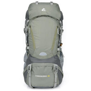 Sac à dos de randonnée et de camping 60L avec housse de pluie, résistant à l'eau, sac à dos portable en nylon pour trekking et camping - Product Image 6