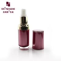 Flacon cosmétique en acrylique directement de l'usine, logo personnalisé pour les soins de la peau biologiques, tonique et émulsion