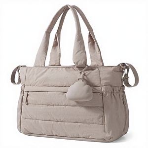 Borsa per Pannolini Personalizzata in Nylon PU, Borsa Ospedaliera per il Parto, Borsa da Viaggio per Maternità, Porta Ciuccio Lavabile in Lavatrice - Product Image 1