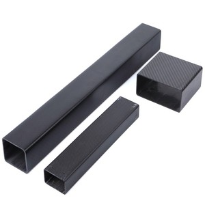 Longueur 1 m 1 mètre Brillant Ordinaire Fibre de Carbone Carré Tube Lumière CNC Flyer Cadre - Product Image 4