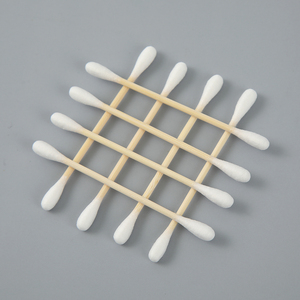 OEM Personnalisé Jetable Q-tips Cosmétique Maquillage Eyeliner Remover Bambou Bâton Coton-tige Nettoyage Des Oreilles Coton-tige - Product Image 3