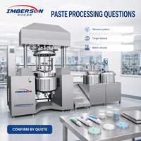 Mélangeur de dentifrice industriel automatique professionnel 1300L avec pompe et engrenage pour production en gros volume, homogénéisation sous vide, usine OEM