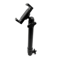 Support de téléphone portable flexible et réglable en alliage d'aluminium, bras long usiné CNC, avec filetage pour rotule de 20 mm et vis de 14 pouces, fixation par clip portable pour bateau