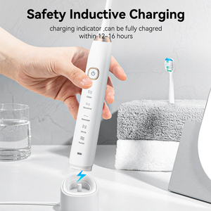 Cepillo de dientes eléctrico sónico recargable para adultos con 42000 <span class=keywords><strong>Vpm</strong></span> 5 modos de Limpieza de dientes Cepillo de dientes de viaje inalámbrico con estuche - Product Image 2