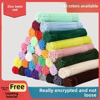 Bâton torsadé en zinc fait à la main pour le bricolage étals de marché de nuit cryptés de maternelle pour hommes et femmes Kit d'artisanat en feutre pour enfants