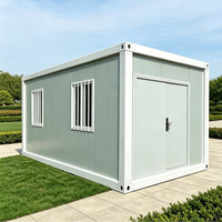 Casa Container Moderna 20ft Smontabile per Scuola, Centro Commerciale, Magazzino, Ufficio, Casa Prefabbricata in Acciaio, Tenda ADU