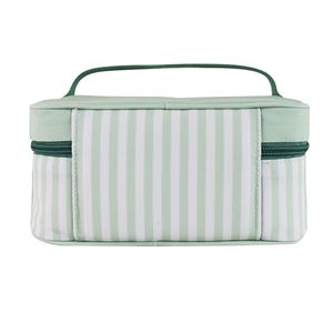 Sacs de maquillage de voyage à double couche personnalisés pour femmes et filles, étui de transport en toile pour cosmétiques, sac de rangement pour cosmétiques, sac de maquillage pour femmes - Product Image 3