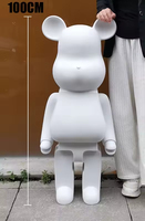 Ornement d'embryon blanc pour la maison artisanat bricolage fluide ours tirelire résine motif Animal promotionnel idée d'économie d'argent