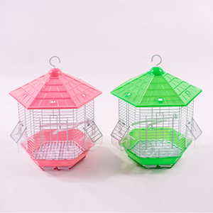 Round Hanging Decor Bird Cage Rust Proof Wire <b>Mesh</b> Indoor Outdoor Canary Display Cage - Product Image 4
