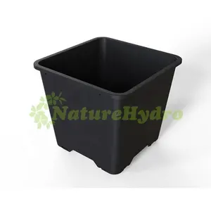 Berbagai Pot Plastik Persegi Rumah Kaca Taman Pot Tanaman Bunga Blueberry Tumbuh Pot untuk Koleksi