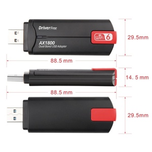 Adaptador WiFi 6 USB 3.0 sin Controlador, Adaptador de Red Inalámbrico USB AX1800 de Doble Banda 5GHz/2.4GHz sin Necesidad de Controlador - Product Image 4