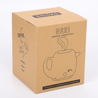 Emballages en carton ondulé Kraft de marque, petites boîtes d'expédition carrées pour l'emballage de montres, de tasses à café, recyclables