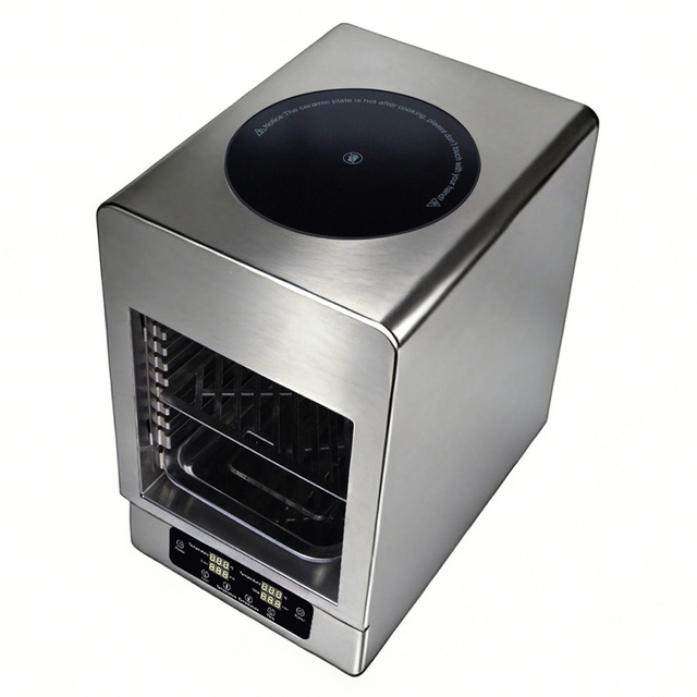 JingXin  Manufacturer Portable Hot Sale 800℃ Dual-Zone Stainless Steel Electric Oven for Chicken Baking