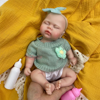 Adorable nouvelle poupée reborn en silicone pleine grandeur (12 et 18 pouces) avec un design réaliste, poids réel et bouche ouverte, prête à être expédiée – Cadeau idéal pour bébés.