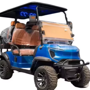 Voiturette de <span class=keywords><strong>golf</strong></span> électrique Tongcai 4 places, modèle amélioré certifié CE pour les campings désertiques et les parcs d'aventure en plein air - Product Image 1