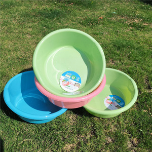 Grand bac en plastique rond de 60 cm, profond et épaissi, pour la lessive domestique, idéal comme cadeau promotionnel - Product Image 3