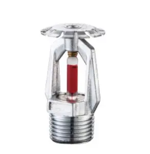 73 68 degree glass bulb fire sprinkler upright types of safety fire sprinkler head with orange COVER protector