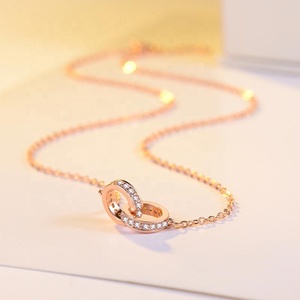 <span class=keywords><strong>Collier</strong></span> en argent sterling 999 avec zirconiums cubiques pour femmes, vente en gros 2026 - Product Image 2