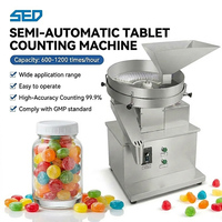 Machine de comptage semi-automatique électronique pour bonbons, comprimés et capsules, certifiée CE, capacité de 1200 pièces/heure