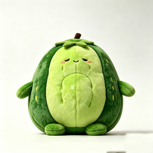 Peluche de aguacate, peluche de fruta, peluche de aguacate verde, lindo cojín de aguacate, muñeco de fruta. - Product Image 3