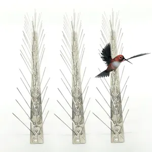 Hot sell Meiyan stainless steel base jornd watering billed pigeon bird spikes plastic repeller