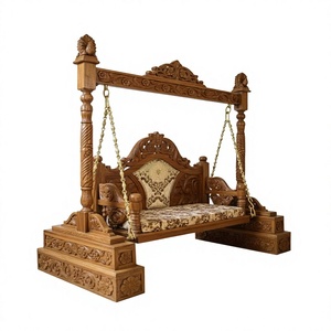 Classic Design Teak Wood <b>Swing</b> for Drawing Room Traditional Indian Jhula Detachable Customised Hand Crafted <b>Swings</b> USA - Product Image 1