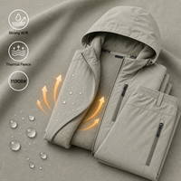 Vestes softshell d'hiver et pantalons thermiques en tissu polaire infrarouge lointain avec finition imperméable robuste pour équipement par temps froid