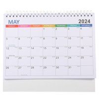 Grand calendrier de bureau annuel avec impression de logo, liste de tâches, calendrier mural pour la planification 2027