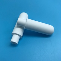 Sonde en céramique d'alumine poreuse à porosité et taille personnalisées avec tête en nylon pour tensiomètre de sol, mesure du potentiel hydrique et irrigation
