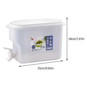 <b>Refrigerated</b> Plastic Beverage Dispenser with Tap for Kitchen Use Injection-Molded Modern Design Dustproof - Product Image 2