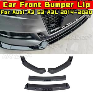 Pour Audi A3 S3 A3L 2014-2020 : Kit Carrosserie Complet (Lame de Pare-chocs Avant, Diffuseur, Protection de Pare-chocs) - Accessoires Auto - Product Image 1