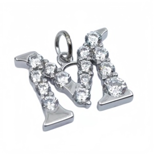 UM Jewelry Classic 925 <b>silver</b> letter Charm Pendant <b>necklace</b> for women children anniversaries wedding gifts and party occasions - Product Image 3