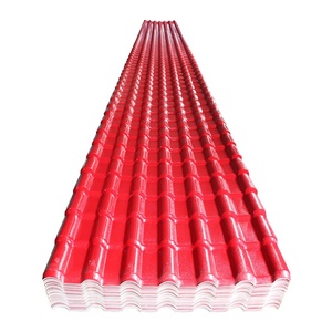 Asa Upvc Feuilles de toiture en plastique colorées en PVC Toit en <span class=keywords><strong>bambou</strong></span> ondulé Tôles de toiture en plastique espagnol synthétique Asa Pvc - Product Image 1
