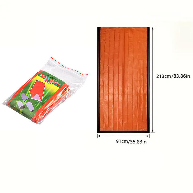 Orange Sleeping Bag + Transparent Bag