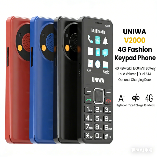 Low Price Cellphone 4G Bar Mobile Phone Feature for Old People Big Buttons with SoS