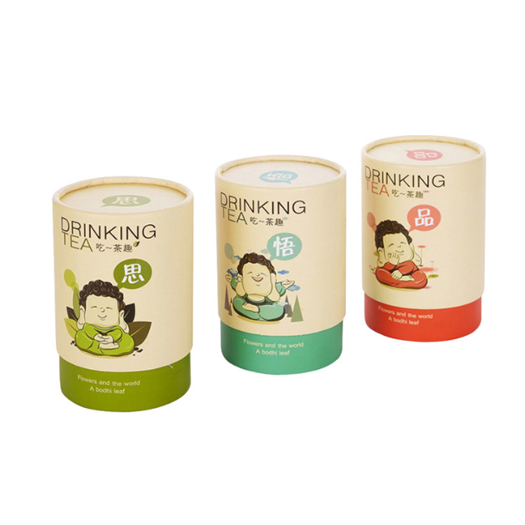 Kundenspezifischer luftdichter Nahrungsmittelgrad ringsum Aluminiumfolie zusammengesetzte Dosen-Pappröhre-Papier-Rohre labeling50g/100g